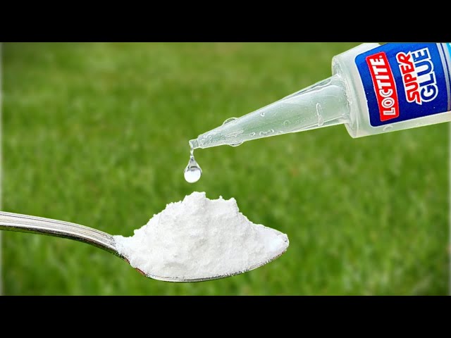 Super Glue and Baking soda! Pour Glue on Baking soda and Amaze With Results