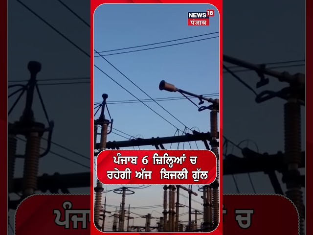 ਪੰਜਾਬ  6 ਜ਼ਿਲ੍ਹਿਆਂ ਚ ਰਹੇਗੀ ਅੱਜ  ਬਿਜਲੀ ਗੁੱਲ #shorts |N18S