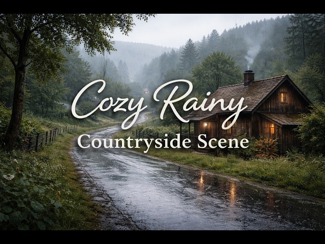 rain in the comfortable countryside