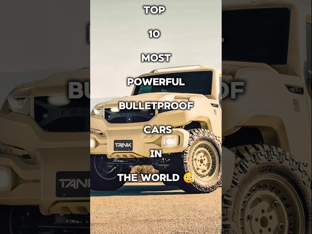 Top 10 Bulletproof car's in the world 🌍  #car #bulletproofs #suv #security  #bmw #shorts #fyp #top10