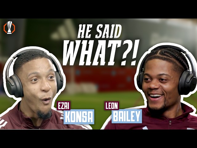 HILARIOUS Aston Villa Headphones Challenge! 🤣🎧 | Ezri Konsa & Leon Bailey