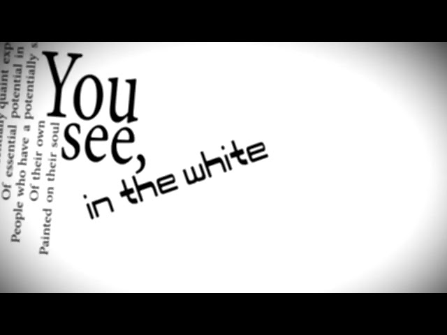 Minimalism (Kinetic Typography Poem)