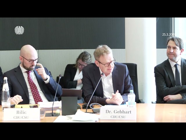 31. Sitzung - Gespräch mit Bundesminister Carsten Schneider