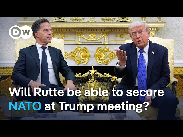 NATO Chief Rutte to meet Trump as alliance remains in crisis | DW News