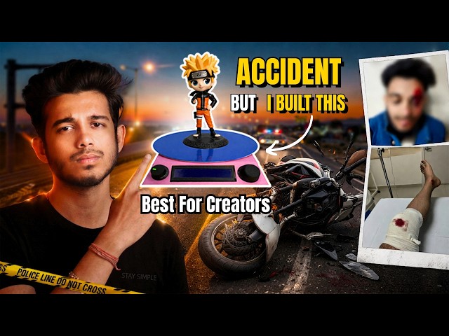 Bike Accident 😔… But I Still Built This Arduino Turntable for Cinematic Product Shots