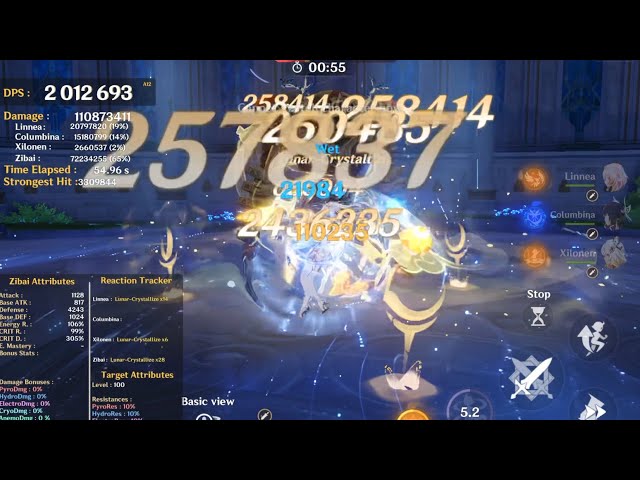 C6 Linnea + C6 Zibai 2 Million DPS (Rank 2)