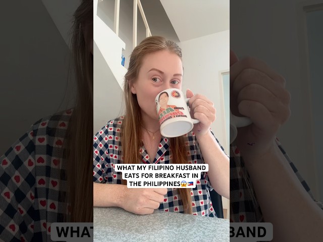 WHAT MY FILIPINO HUSBAND EATS FOR BREAKFAST IN THE PHILIPPINES😳🇵🇭 #filipinohusband #filipinofood