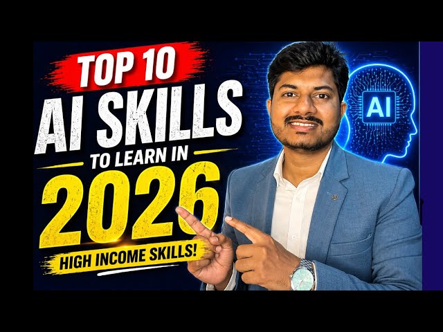 Top 10 AI Skills to Learn in 2026 for Beginners | High Income Skills 