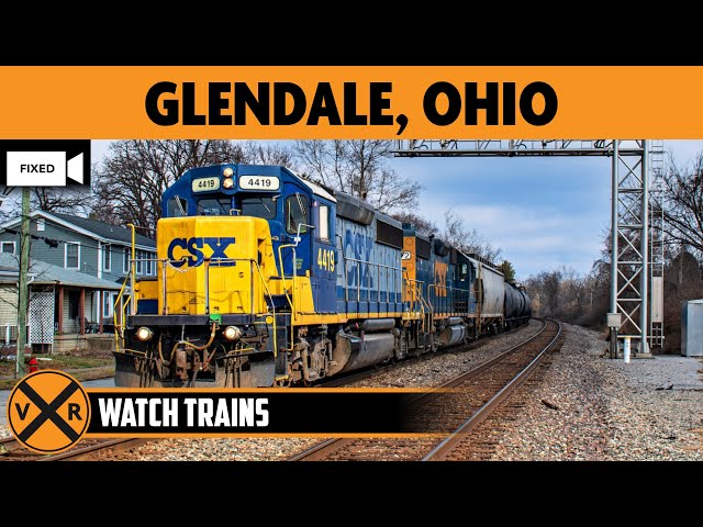 Glendale, Ohio, USA | LIVE Train Camera (Fixed View – North)