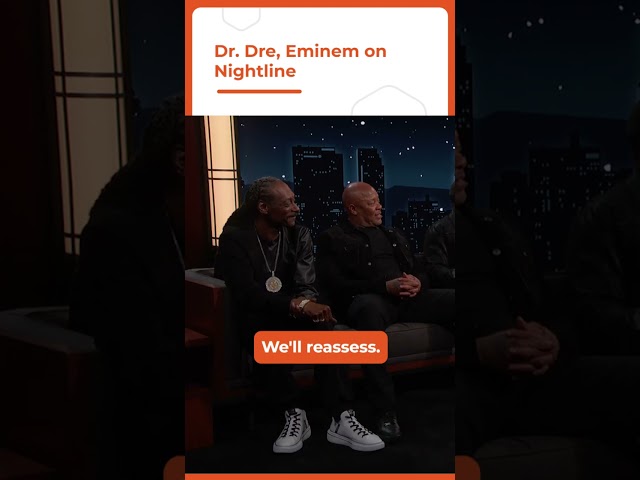dr  dre, eminem on nightline