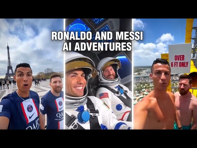 FUNNIEST RONALDO & MESSI AI ADVENTURES🔥🤣