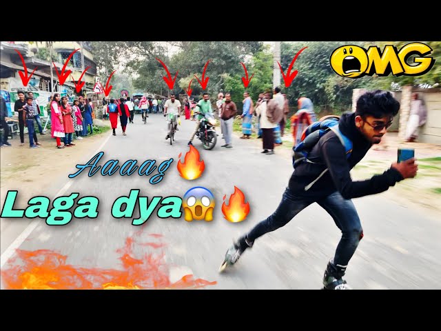 Just Wow Reaction from public 😳🔥|| Don’t miss the End💫⚡️#brotherskating #skating #skater #road