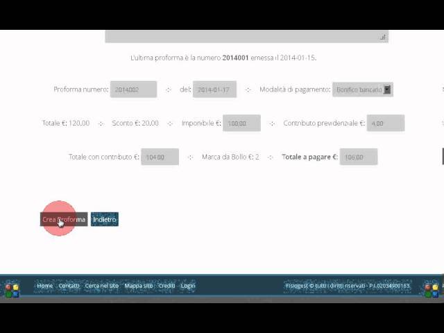 Emettere fattura proforma