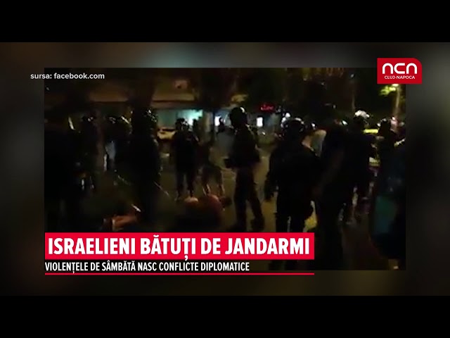Israelieni bătuți de jandarmi