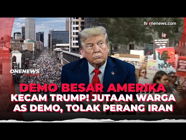 Demo ‘No Kings’ Meluas, Jutaan Warga AS Kecam Kebijakan Trump | OneNews Update