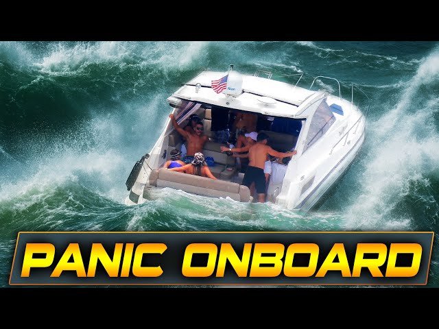 HAULOVER INLET SHOWS NO MERCY — IT’S BRUTAL OUT HERE !! BOAT ZONE