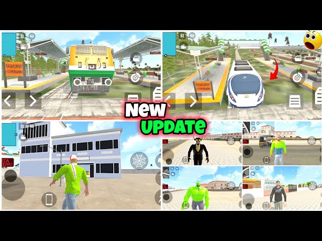 Indian Theft Aura Simulator Secret Features |IBD3d City Link | New Train Station | Top Character add