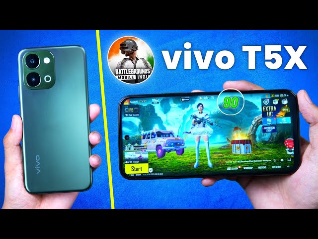 Vivo T5x Bgmi Test | Graphics, Heating, Battery Test | vivo t5x full review  🔥