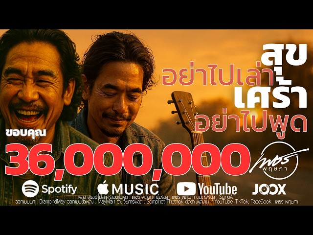 สุขอย่าไปเล่าเศร้าอย่าไปพูด | เพชร พฤษภา | Official Music Video
