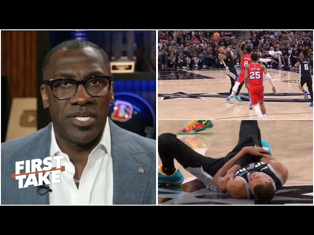"Victor Wembanyama's MVP case in jeopardy with Injury!" - Shannon on Spurs beat 76ers | FIRST TAKE