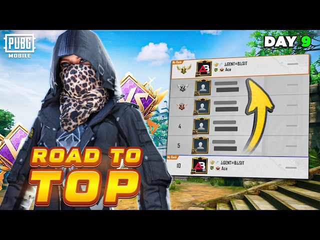 Road To Top in Ranked Arena💀 | Day 9 | PUBG Mobile | Agent Basit