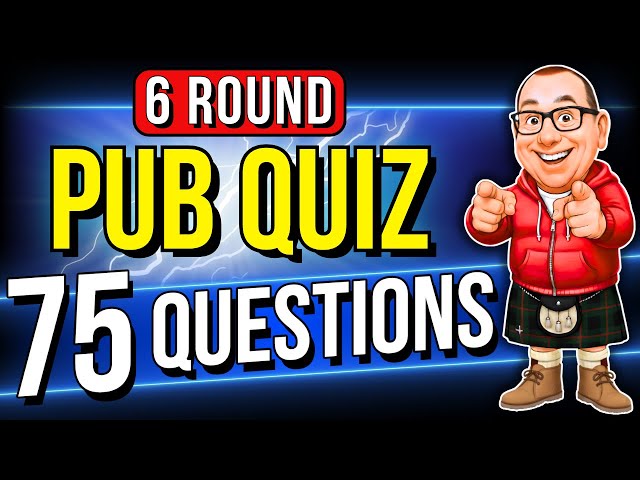 Pub Quiz | 6 Rounds of Trivia & General Knowledge Quiz Questions!