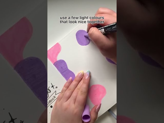 cute and easy aesthetic doodle art idea for when you’re bored💕 #shorts