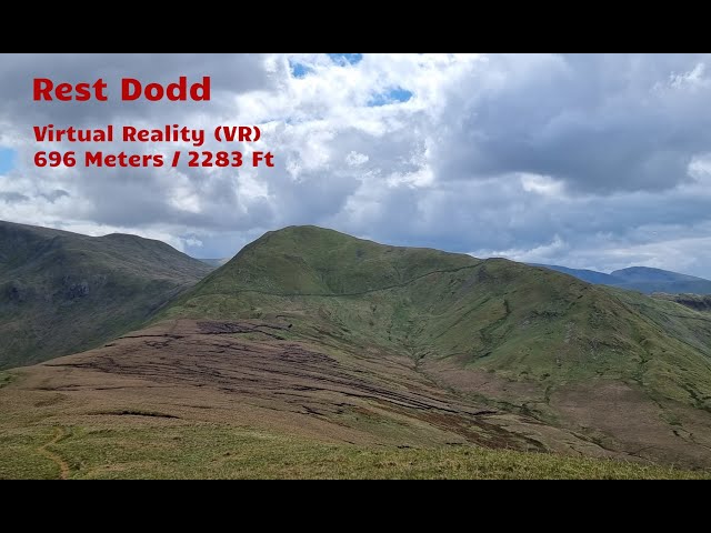 Rest Dodd Virtual Reality (VR). One of the Wainwright Fells in the Lake District.