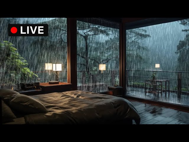 🔴 Soft Night Rain for Deep Sleep | Helps You Fall Asleep Fast (No Thunder)