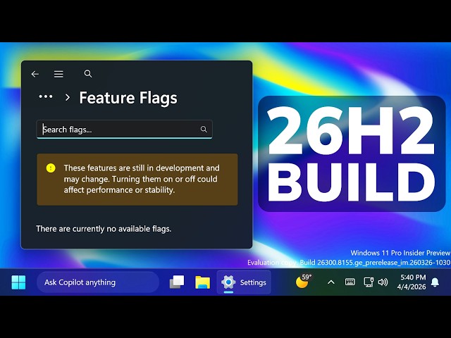 New Windows 11 26H2 Build 26300.8155 – Huge Feature, New Xbox Mode and Fixes (Dev)