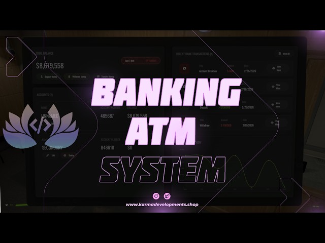 Fivem - Karma Developments Prodigy RP 2.0 Inspired Banking System [QBCore/ESX/QBox]