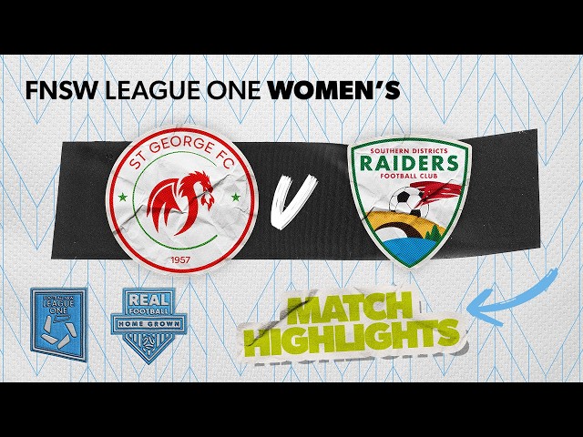 FNSW League One Women's Round 5 Highlights - St George FC v SD Raiders