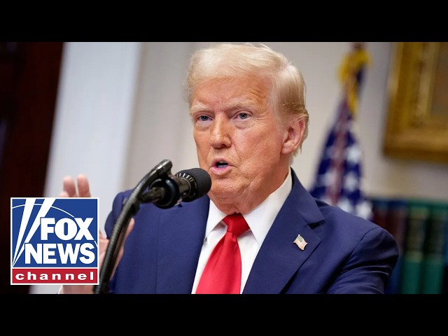 President Trump addresses supporters at Faena Forum