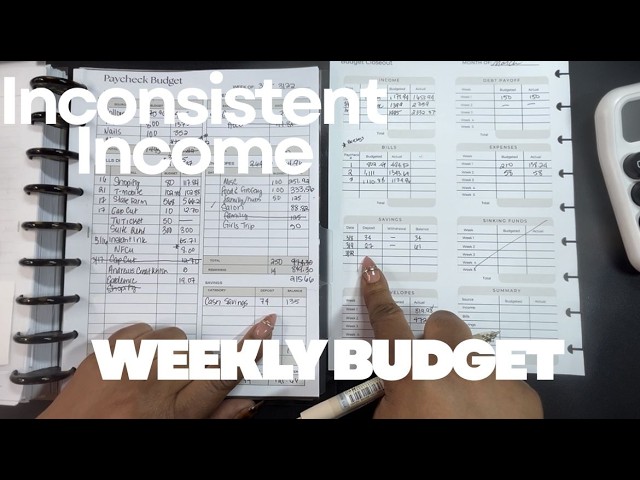 HOW I BUDGET MY INCONSISTENT INCOME | WEEKLY BUDGET