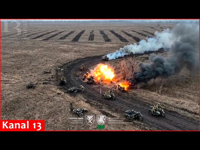 Another large Russian motorcycle assault group’s attack in Ukrainian steppes ended in tragedy