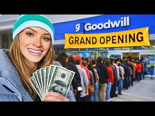 I Emptied My Wallet at a Goodwill Grand Opening on the MOTHERLODE of Thrift Hauls!!!