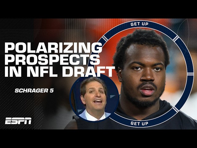 Peter Schrager gives his top 5 MOST POLARIZING players in the 2026 NFL Draft 👀 | Get Up