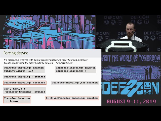 albinowax - HTTP Desync Attacks: Smashing into the Cell Next Door - DEF CON 27 Conference
