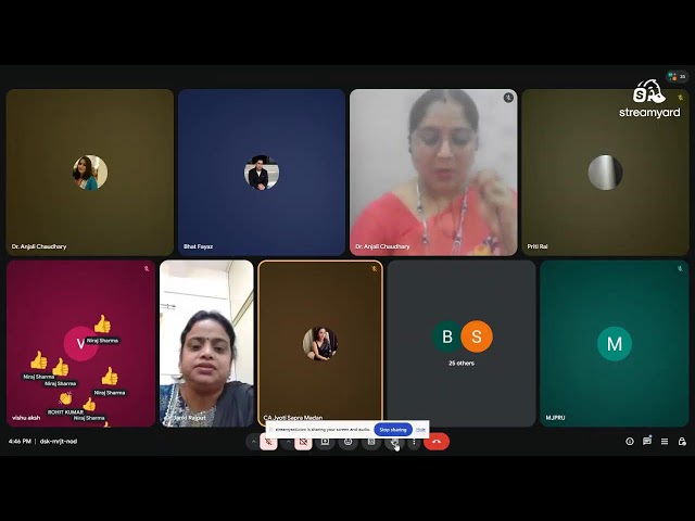 Day 2 SDG 1- No Poverty Address By Dr Anjali Chaudhary