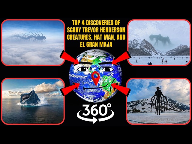 VR 360° - Top 4 Discoveries of Scary Trevor Henderson Creatures, Hat Man, and El Gran Maja