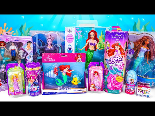 Disney Ariel Toys Collection Unboxing | Princess Royal Color Reveal | Ariel Dress-Up Beauty Set