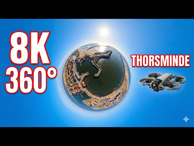 8K 360° View: DJI Avata 360 over Thorsminde Havn (The Danish West Coast)