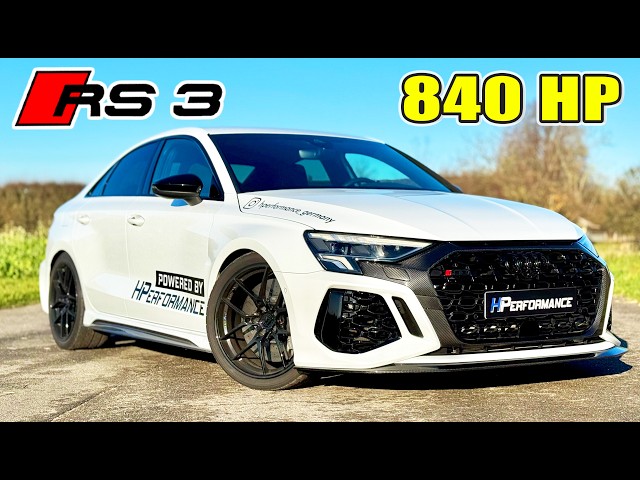 840HP Audi RS3 8Y // 200MPH - 320KMH REVIEW on AUTOBAHN