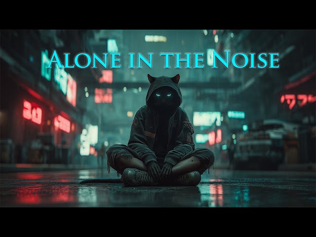ALONE IN THE NOISE | Sad Synthwave Ambient for Neon Nights & Quiet Minds