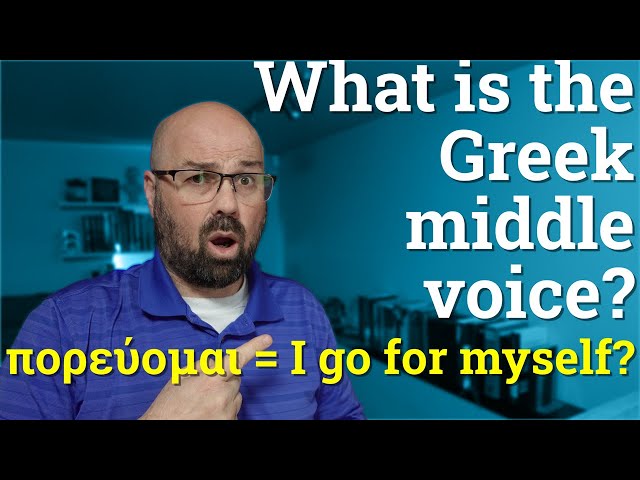 What is the middle voice in Greek? Why "I go for myself" is wrong