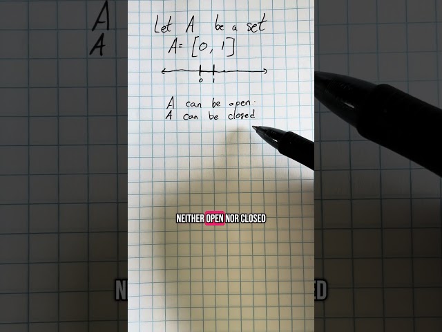 What do you call something that is closed and open?