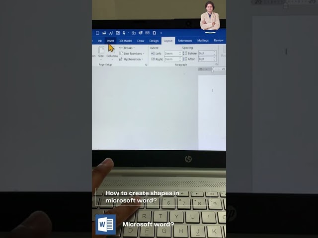 How to create shapes in microsoft word?