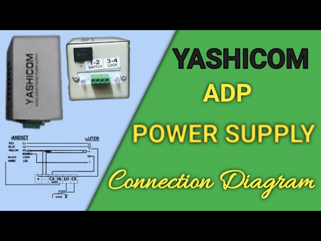 yashicom audio door phone connection | power supply connection diagram