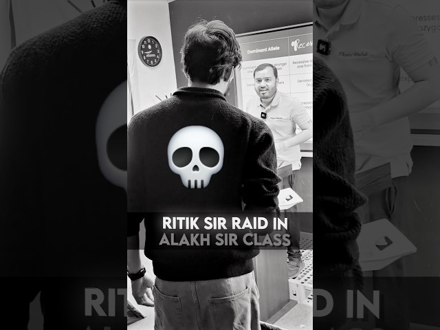 Ritik Sir RAID in LIVE CLASS💀🚨 #shorts #class10 #pw #physicswallah