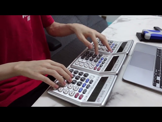 Playing music with calculators